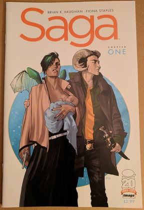 Saga #1 First Printing | Brian K Vaughan Fiona Staples Image Comics --0