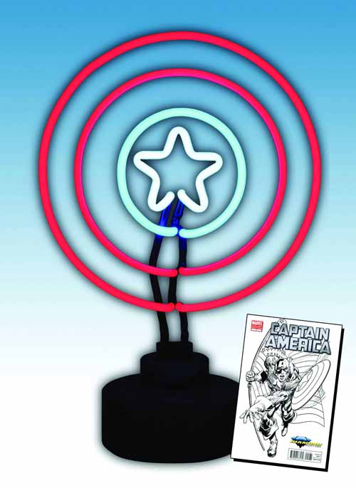 Marvel Captain America Neon Sign -- Avengers Diamond Select --0
