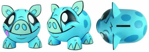 Ledbetter Blue Piggy Bank --0
