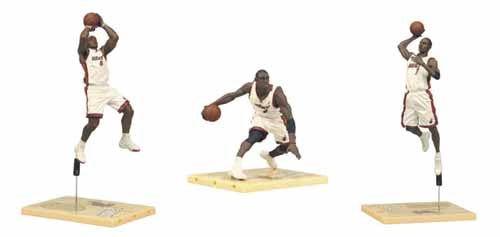 TMP NBA Miami Heat Championship Action Figure 3-Pack Case --0