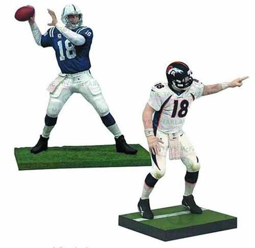 TMP NFL Peyton Manning Action Figure 2-Pack Case --0
