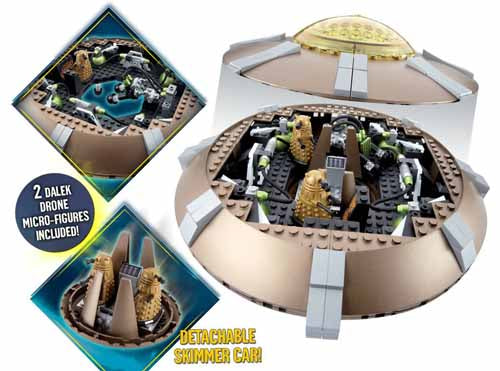 Doctor Who Char Building Dalek Spaceship Set --0