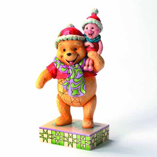Disney Traditions Christmas Pooh & Piglet Figure --0