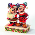 Disney Traditions Santa Mickey & Minnie Figure --0