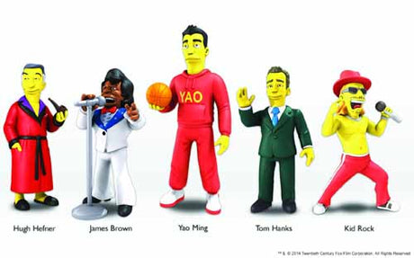 Simpsons 25th Ann Guest Star 5-In Action Figure Asst --0