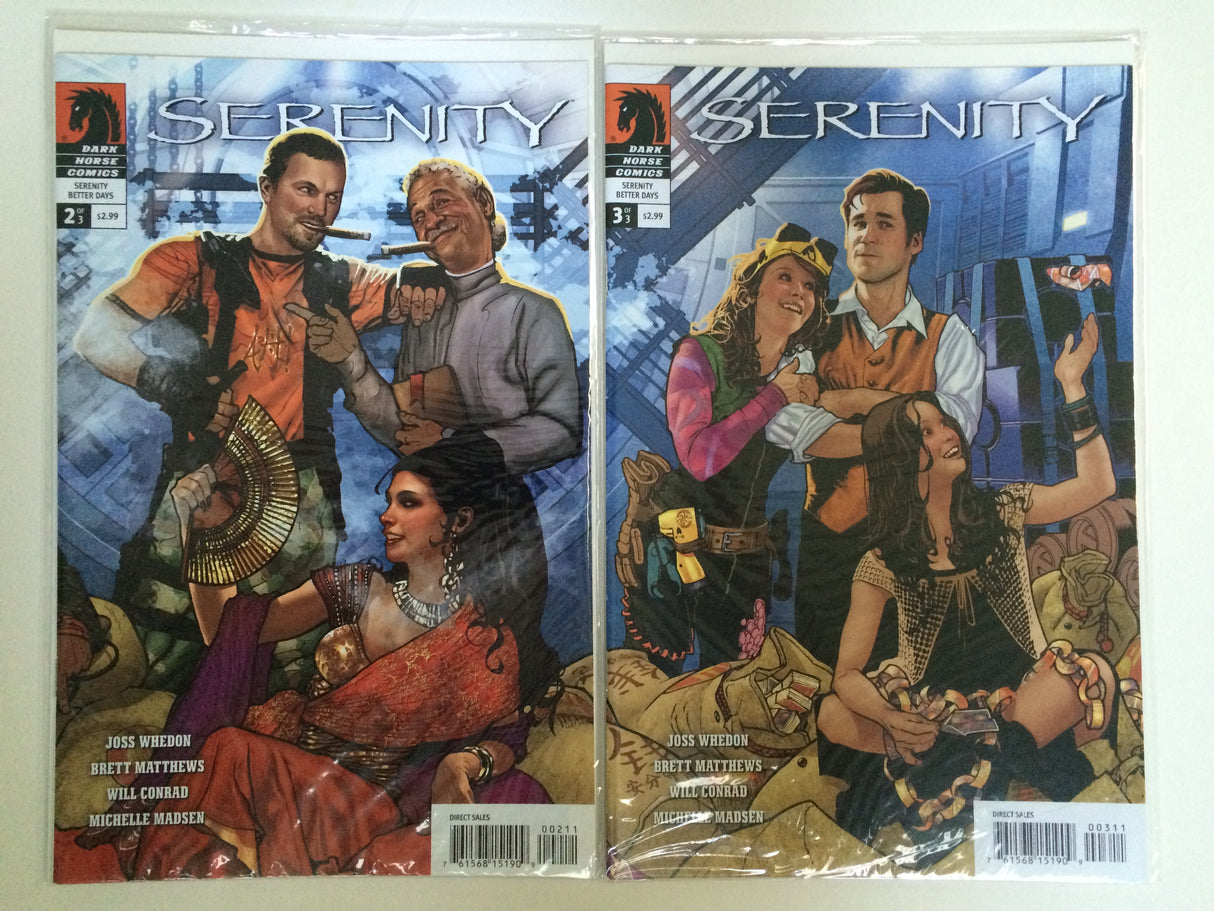 Serenity Better Days 1, 2, 3 Firefly Full Set Lot Whedon Hughes --1