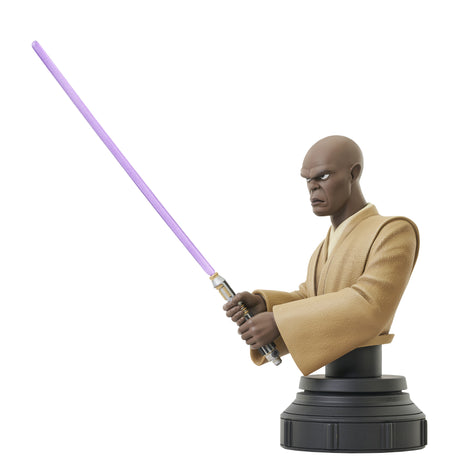 Star Wars Clone Wars Mace Windu Animated Bust Gentle Giant --1