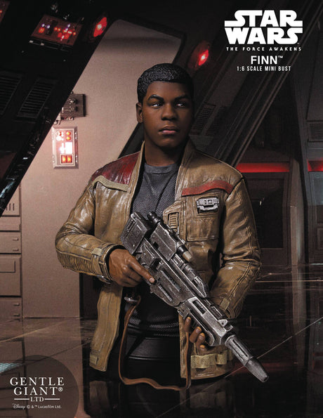 Star Wars Ep7 Force Awakens Finn Mini-Bust Statue Boyega Gentle Giant --0