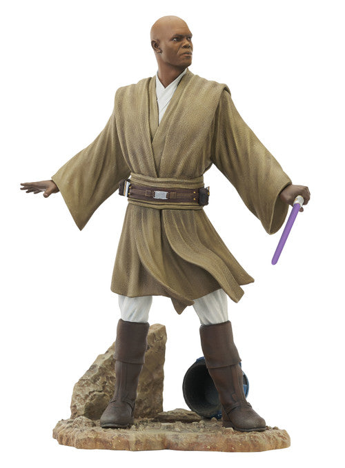 Star Wars Premier Collection Attack Of The Clones Mace Windu Statue --2