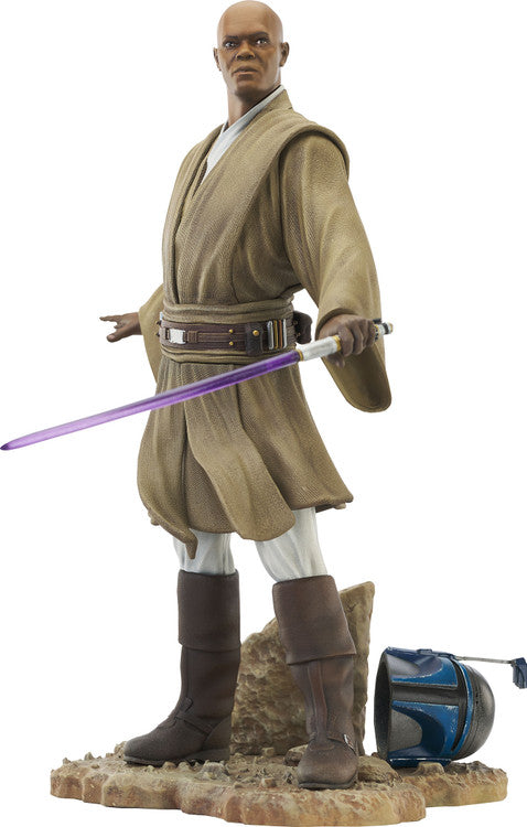 Star Wars Premier Collection Attack Of The Clones Mace Windu Statue --1