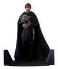 Star Wars Premier Collection Mandalorian Luke Skywalker & Grogu Statue --0
