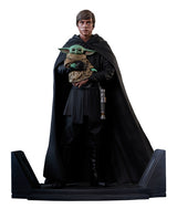 Star Wars Premier Collection Mandalorian Luke Skywalker & Grogu Statue --0