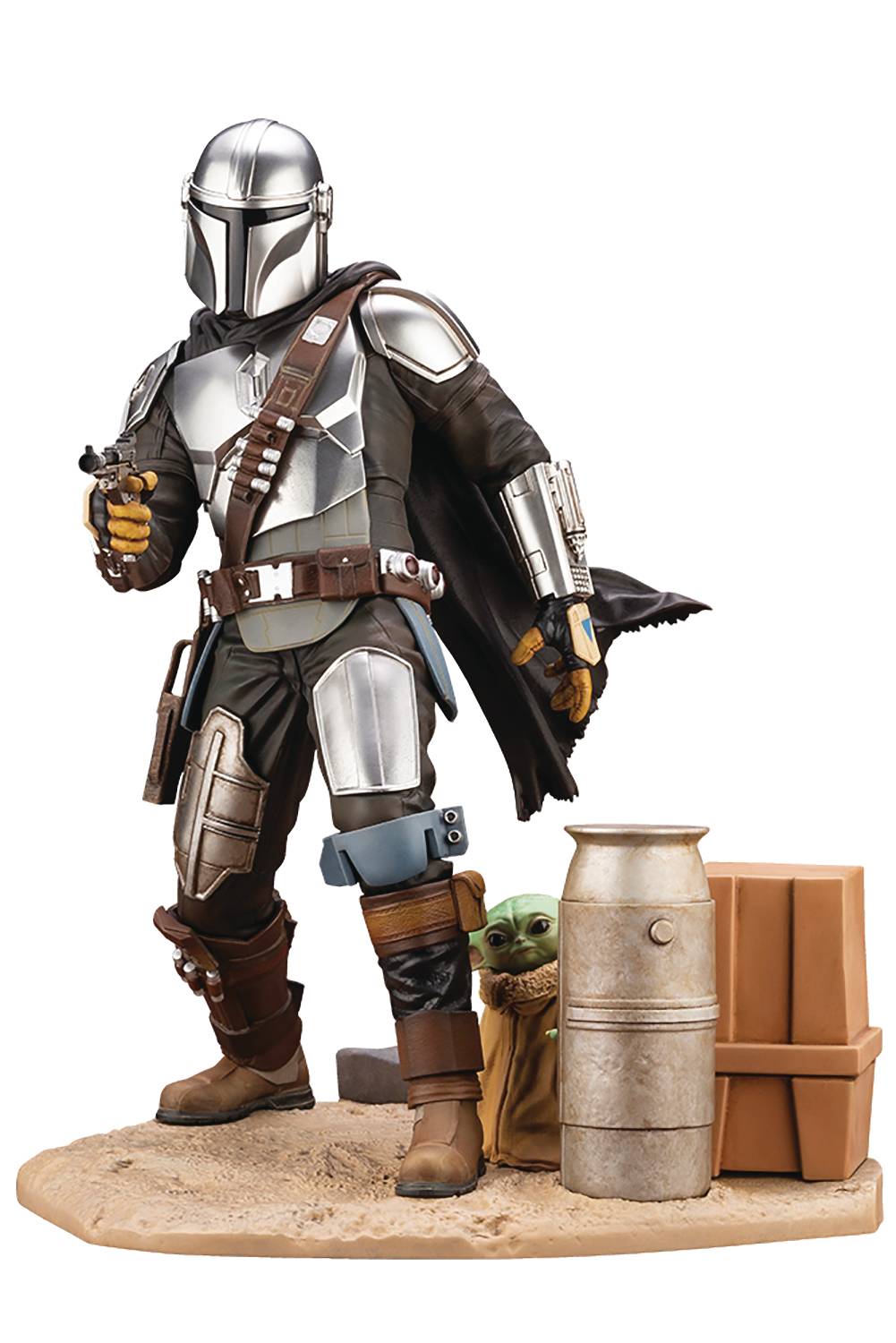 Star Wars The Mandalorian & The Child Grogu ARTFX PVC Statue --2