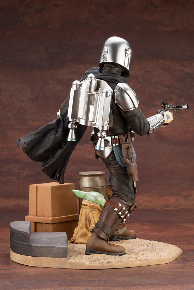 Star Wars The Mandalorian & The Child Grogu ARTFX PVC Statue --4