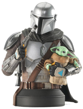 Star Wars The Mandalorian with Grogu The Child Previews Exclusive PX 1/6 Scale Bust --0