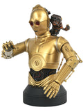Star Wars The Rise Of Skywalker C3PO & Babu Frik 1/6 Bust --0