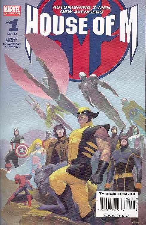 House Of M 1, 2, 3, 4, 5, 6, 7, 8 Decimation X-Men Avengers Bendis --0