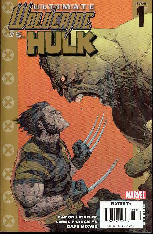 Ultimate Wolverine vs Hulk 1, 2 -- 1st pr -- Set Lot Lindelof Yu --0