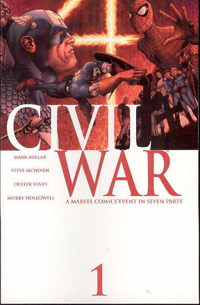 Civil War 1, 2, 3, 4, 5, 6, 7 Set Plus Extra Millar Mcniven --0
