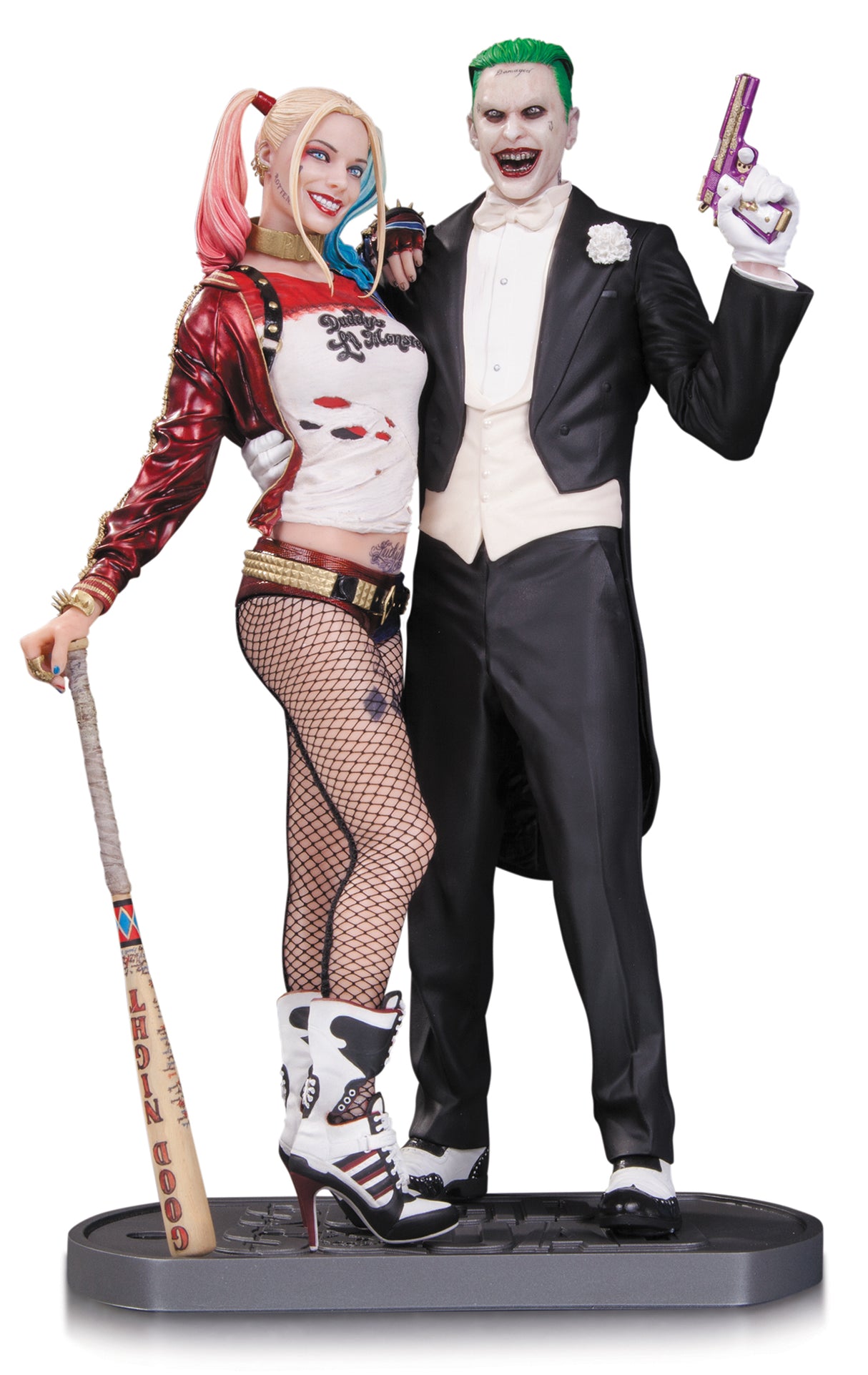 Suicide Squad Movie Joker & Harley Quinn Statue -- Batman DC Comics --0