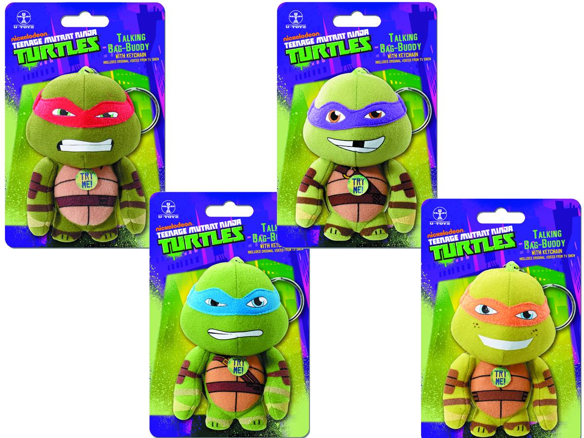 Teenage Mutant Ninja Turtles Bag BuddiesPlush Keychain 12pc --0