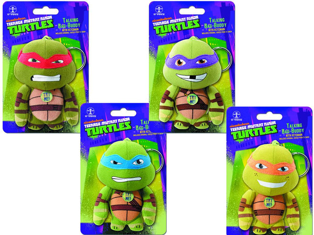 Teenage Mutant Ninja Turtles Bag BuddiesPlush Keychain 12pc --0