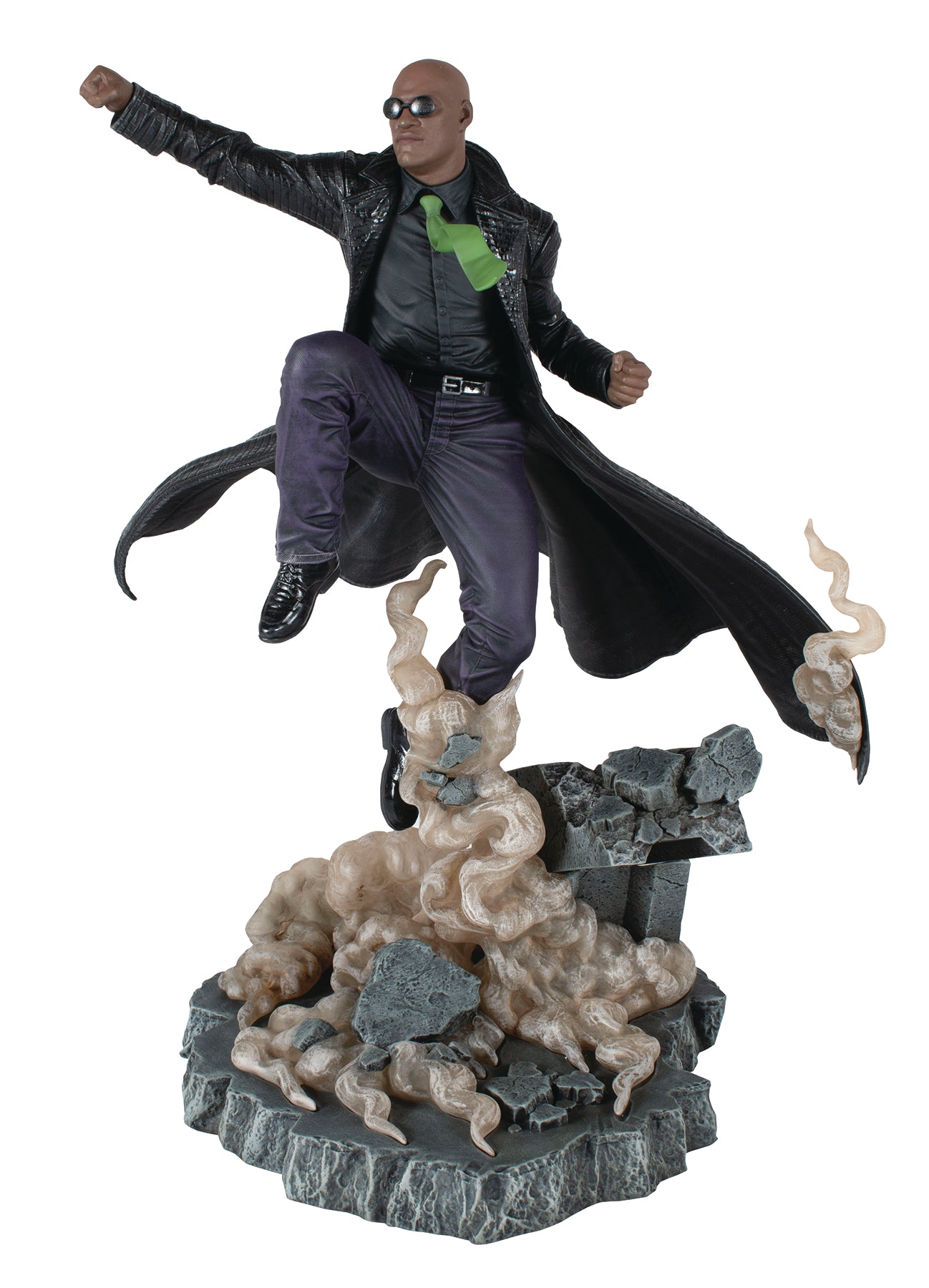 The Matrix Gallery DLX Morpheus PVC Statue Diamond Select --1