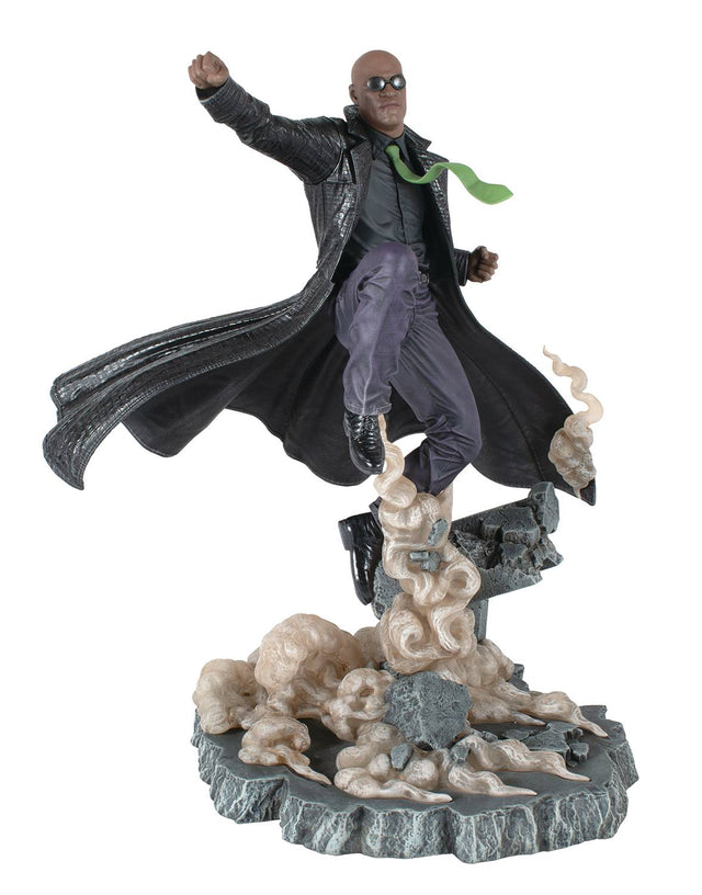 The Matrix Gallery DLX Morpheus PVC Statue Diamond Select --0