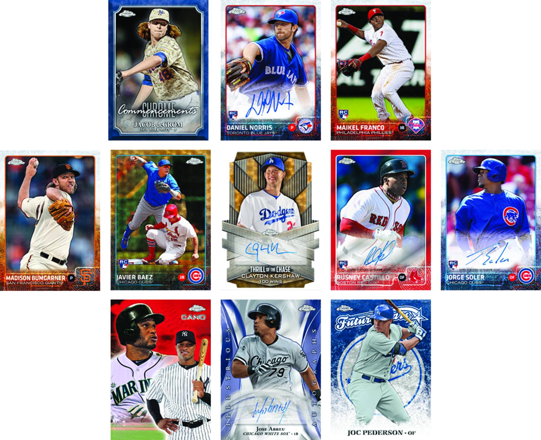 Topps 2015 Chrome Baseball Trading Cards T/C Box --0