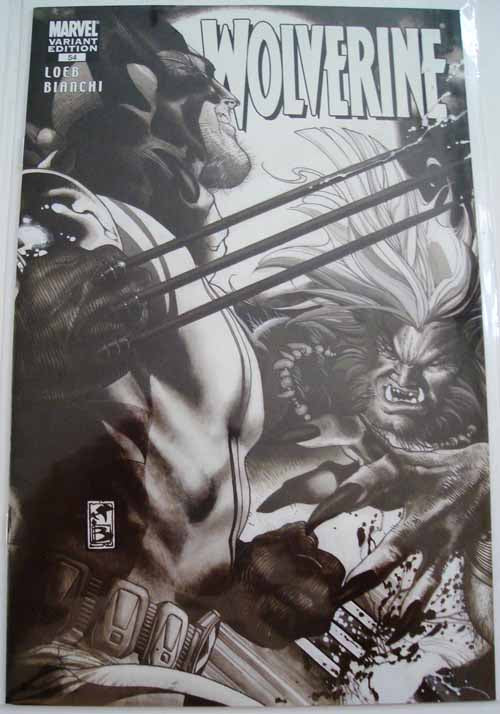 Wolverine 2003 54 -- Black and White B&W Variant -- Uncanny X-Men --0