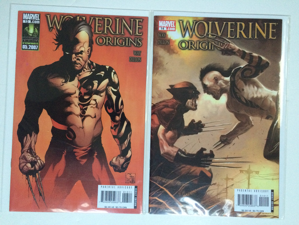 Wolverine Origins 1 Quesada cover 9, 10, 11, 12, 13, 14, 15, 16 X-Men --3
