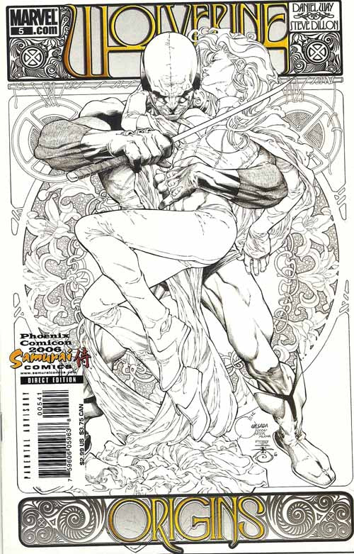Wolverine Origins 5 Quesada Sketch Variant Phoenix Comicon Way Dillon --0