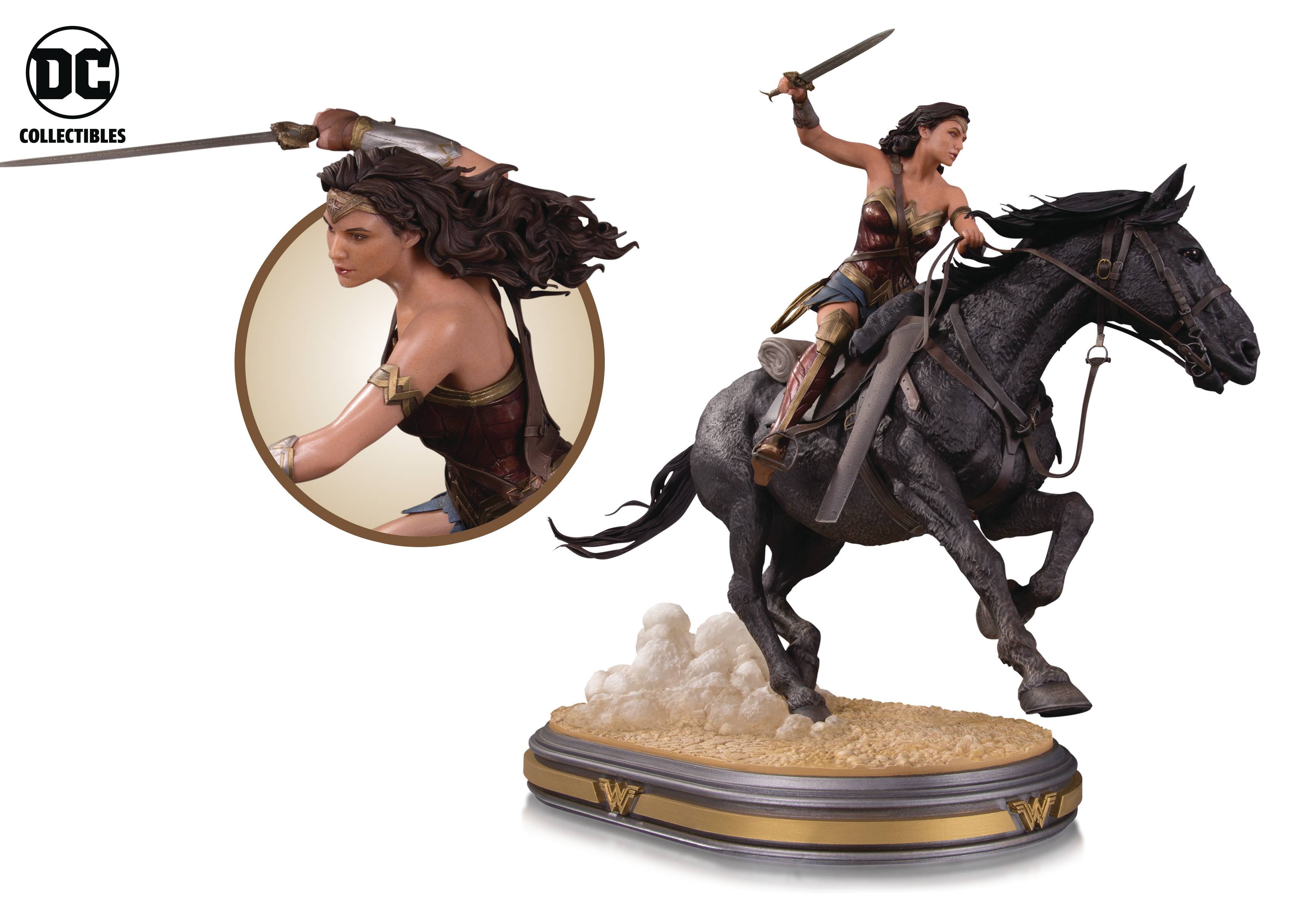 Wonder Woman Movie Wonder Woman On Horseback Deluxe Statue DC Comics --1